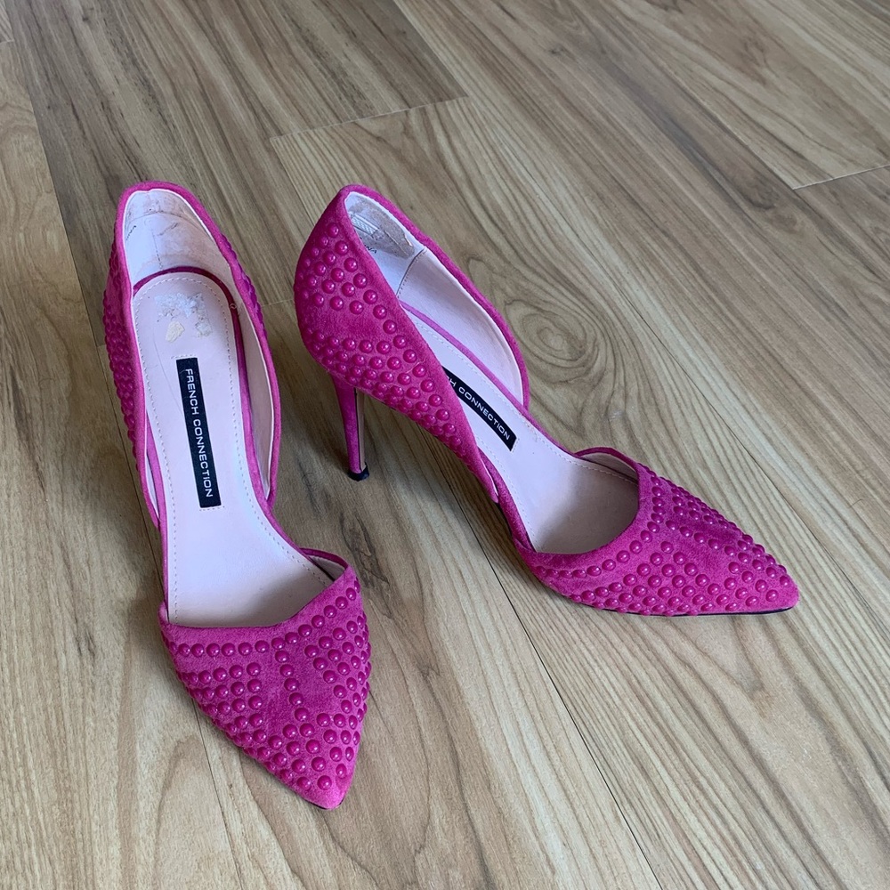 French Connection ‘Ellis’ Magenta D’Orsay Heels